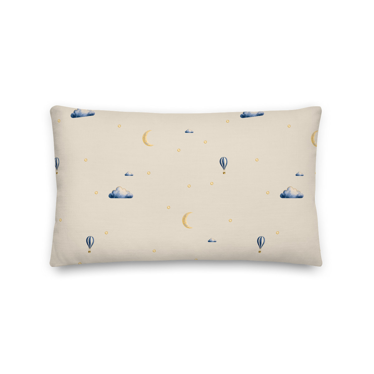 Moonrise filled lumbar cushion shown from the front.