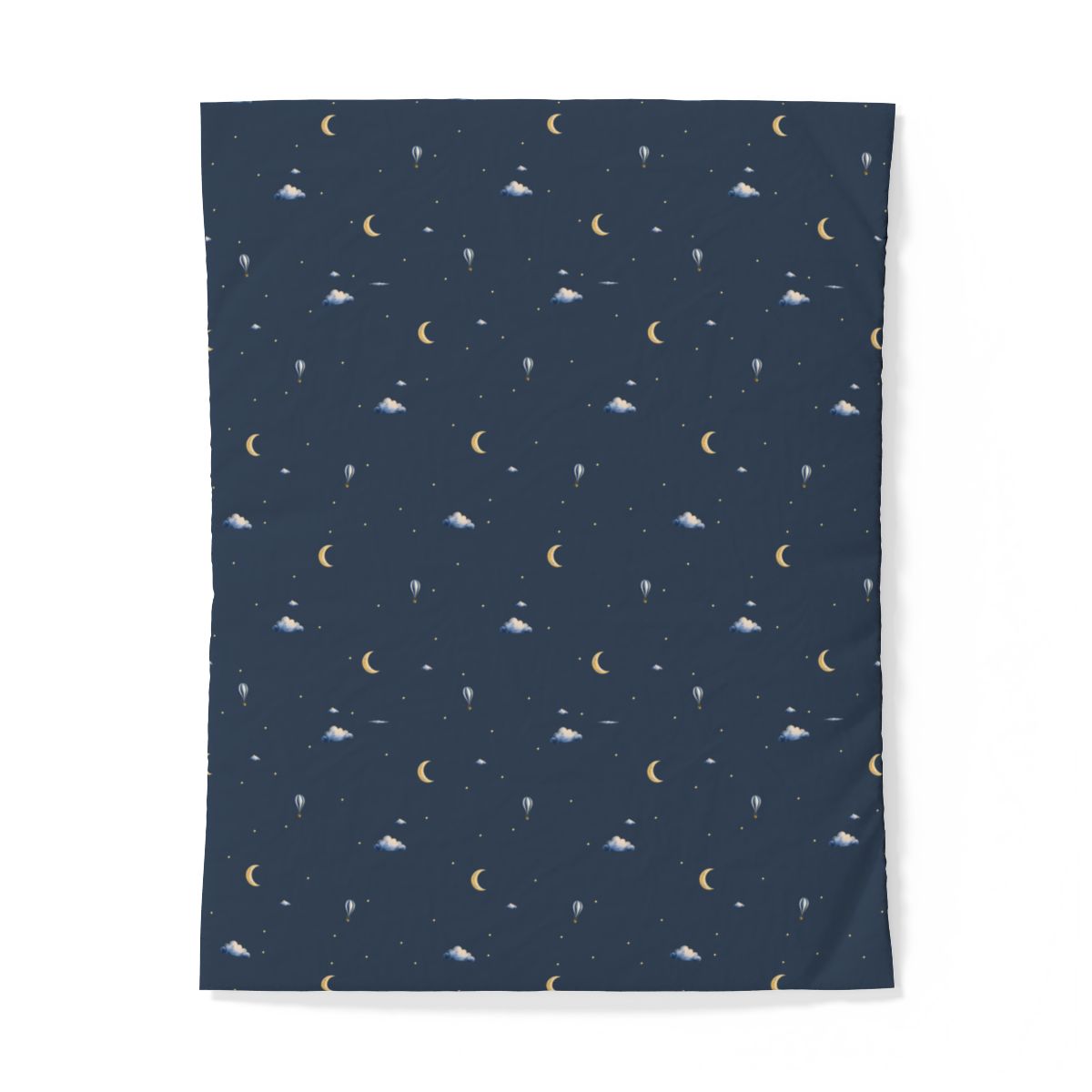 Moonrise Twin duvet cover shown flat with its printed front.