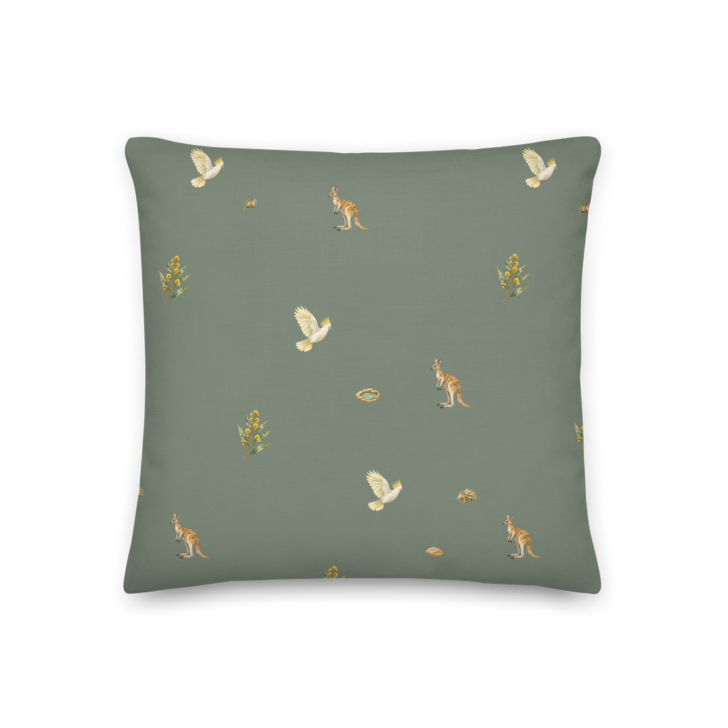 Bush Picnic Filled Square Cushion, Size: 18 × 18 in; supplier product preview.