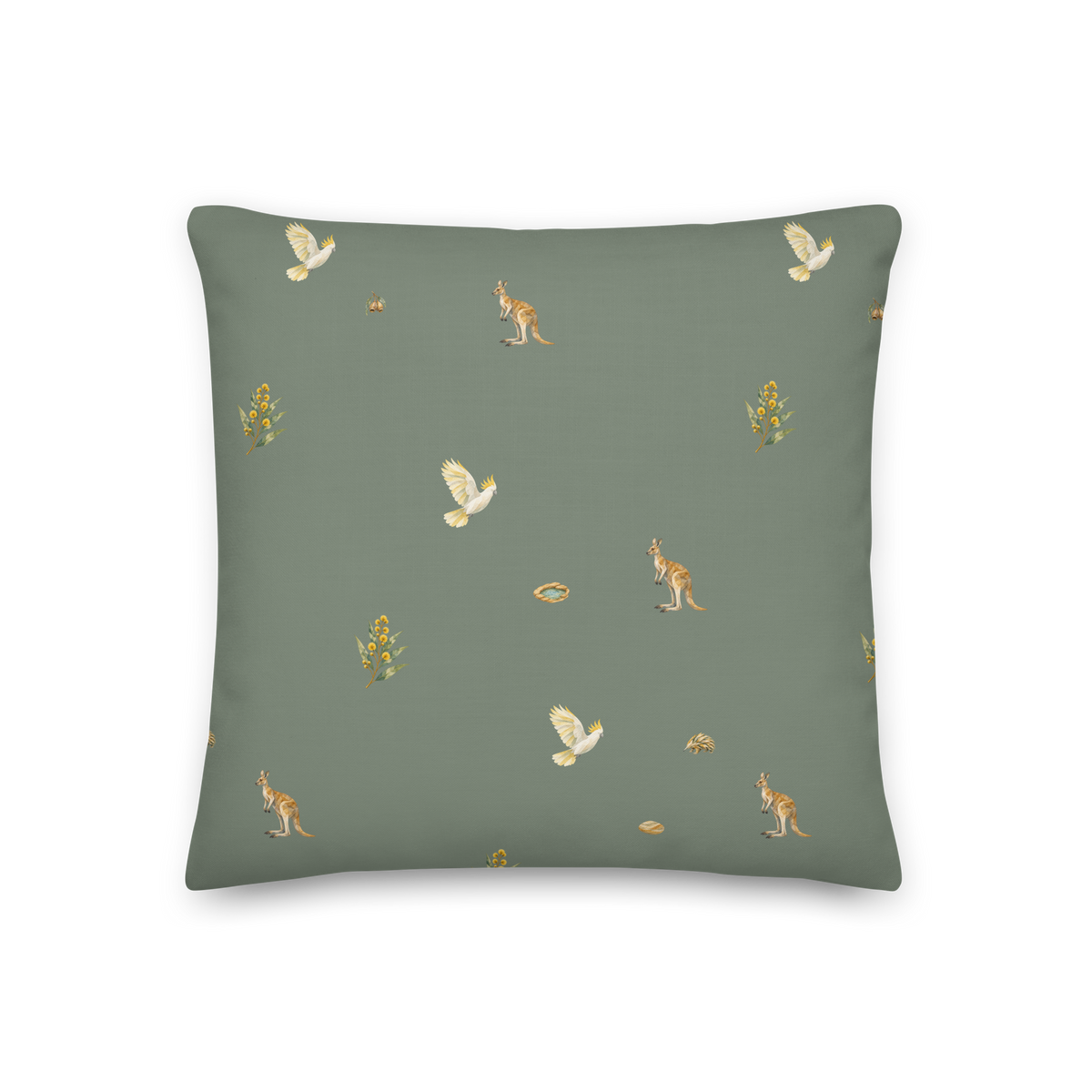 Bush Picnic Filled Square Cushion, Size: 18 × 18 in; supplier product preview.