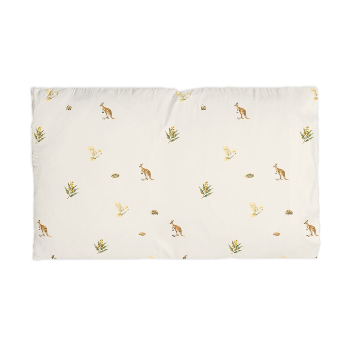 Bush Picnic Pillowcase, flat printed reverse view.