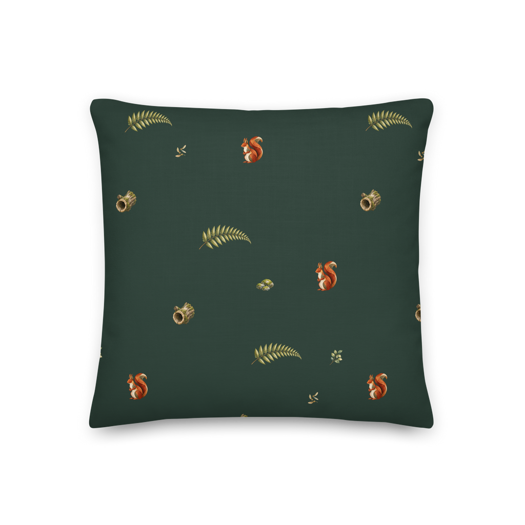 Mosswood Trail Filled Square Cushion, Size: 18 × 18 in; supplier product preview.