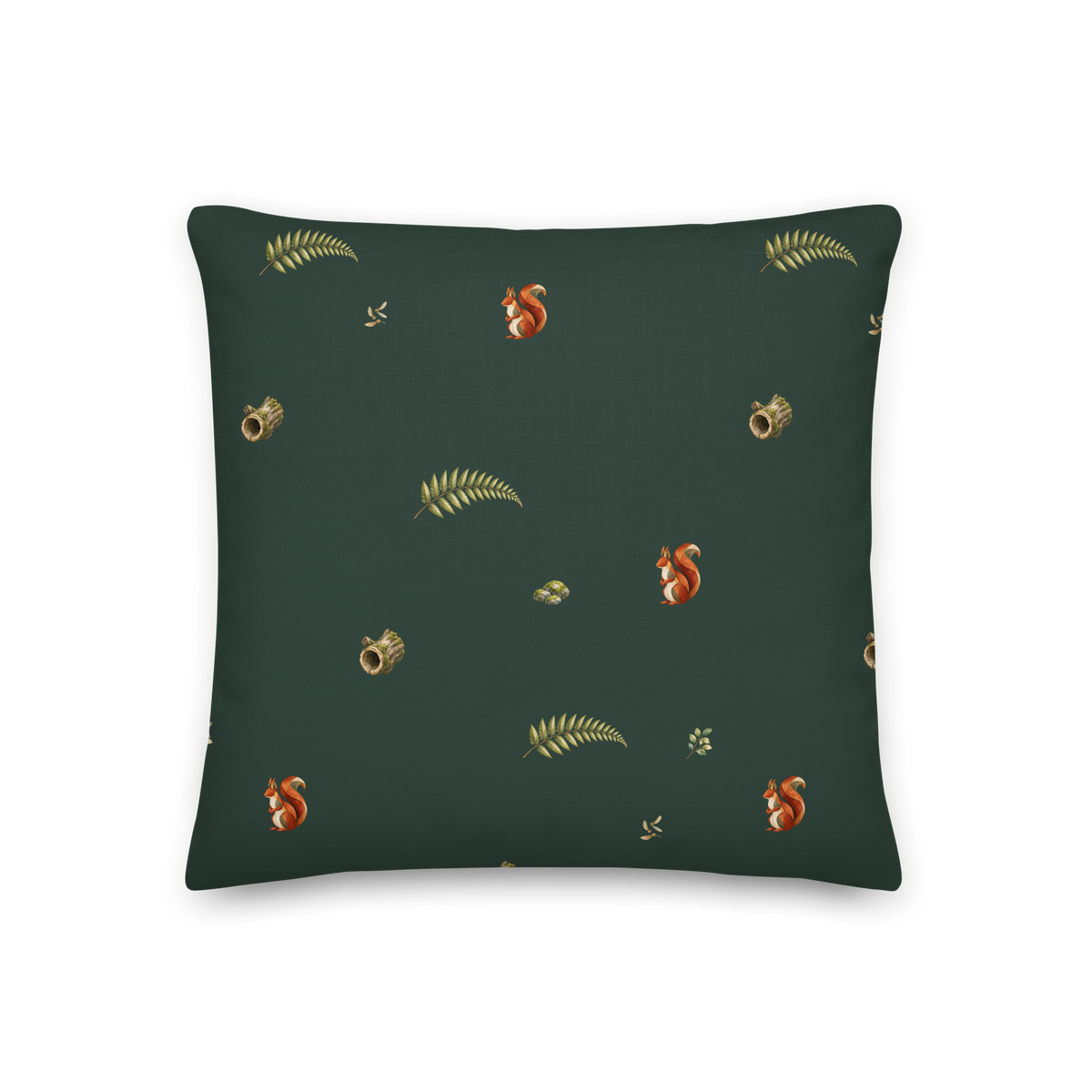 Mosswood Trail Filled Square Cushion, Size: 18 × 18 in; supplier product preview.
