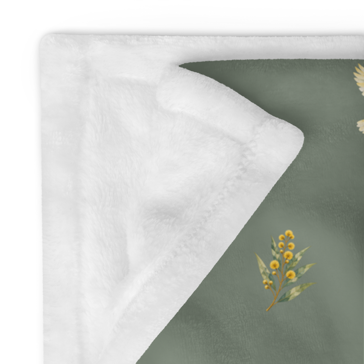 Bush Picnic Throw, folded view with the light reverse visible.