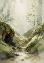Mosswood Trail Woodland Creek, Size: A4; supplier product preview.