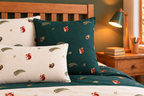 Mosswood Trail Filled Square Cushion, product view in the collection room.